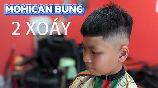 Cắt tóc nam bình dân | Đổi từ layer bung qua mohican | Tóc 2 xoáy | Tín phan Barbershop