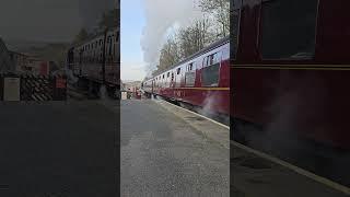 KWVR Steam Locomotive Departure from Ingrow West Station 4k