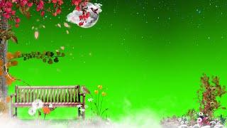 Best Green Screen Effects | Falling Leave Green Screen Video | Garden Tree Green Screen Template