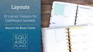 10 Layout Designs for Dashboard Spreads :: Beyond the Basics :: Happy Planner Dashboard