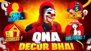 DecoR Bhai Face Reveal? 8M Special Q&A Video -DecoR Gaming | Decor Bhai QnA Video