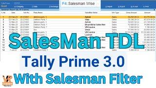 Tally Prime Salesman TDL Free Download , Tally Free TDL | SalesMan Module | Free TDL@VRCrackrs