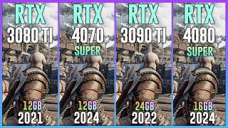 RTX 3080 TI vs RTX 4070 SUPER vs RTX 3090 TI vs RTX 4080 SUPER - Test in 25 Games