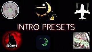 BEST INTRO AND LOGO PRESETS PART 5 || ALIGHT MOTION