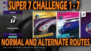 FORZA HORIZON 4 "The Horizon SUPER7 Challenge 1-7" Normal & Alternate Routes