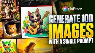 Generate 100 Images From Single Prompt