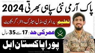 Pak Army New Soldier Jobs 2024 | Join Pak Army as Soldier | Pak Army Soldier Jobs 2024 Online Apply