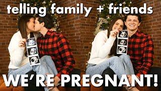 telling family and friends we're pregnant!! | pregnancy announcement 