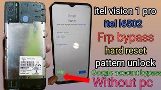 Itel L6502 frp bypass | hard reset and pattern lock remove