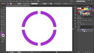 How to Cut a Circle into 4 Equal Parts in Adobe Illustrator