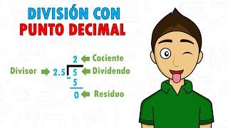 DIVISIÓN CON PUNTO DECIMAL Super Facil - Para principiantes