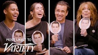 Colin Farrell, Cristin Milioti & 'The Penguin' Cast Vote on Who's Most Likely To Know Batman Lore