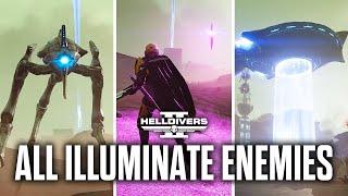 Helldivers 2: All illuminate Enemies Showcase (4K)