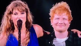 Taylor Swift and Ed Sheeran SURPRISED The Eras Tour on stage