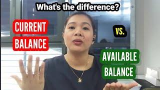 Current Balance vs. Available Balance - What is the difference?
