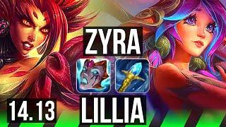 ZYRA vs LILLIA (JGL) | Rank 5 Zyra, 9/2/12, Legendary | BR Challenger | 14.13
