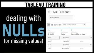 Dealing with NULLs (or missing values) in Tableau | Tableau Training | sqlbelle