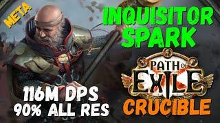 POE 3.22, 3.24 Inquisitor Spark Meta Build, 116M DPS, 90% all res, Ubers (3.24 POB)