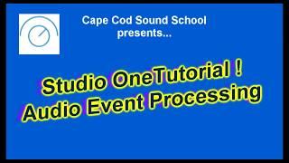 !! MONSTER Quick Tip !! - Presonus Studio One  - Audio Event FX Processing
