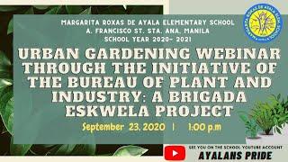 URBAN GARDENING WEBINAR