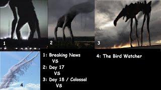 Breaking News VS Day 17 VS Day 18/Colossal VS The Bird Watcher