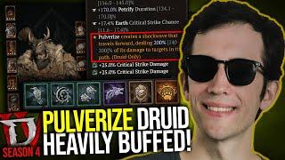 Diablo 4 - 500+ Million Dmg Bonks?! Full Pulverize Druid Guide