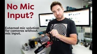 How To Use External Microphone With Camera No Mic Input Jack For Live Streaming