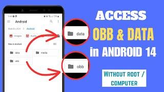 Fix Android Obb Folder Access Denied | Edit Data Folder in Android 13/14 Without Root