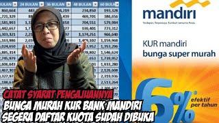 PINJAMAN KUR BANK MANDIRI 2024 CARA PENGAJUAN SYARAT DAN BESAR PINJAMAN KUR BANK MANDIRI 2024