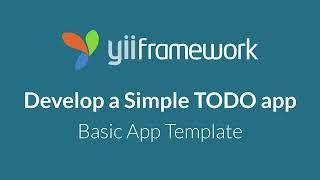 Develop a TODO app using the Yii 2 Basic Template