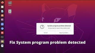 system program problem detected ubuntu