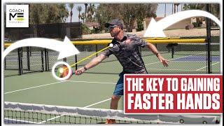 The Key to Having Faster Hands During Your Pickleball Volley | CoachME