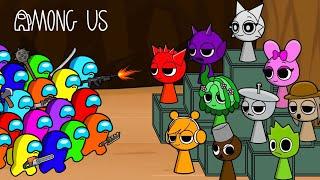 Among Us VS Sprunki Friday Night Funkin' Mod Characters | Among Us Animation