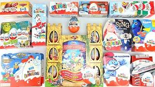 Old Kinder Surprise Eggs unwrapping! "Applaydu" Big unboxing of 13 packages - 51 eggs! 2012 - 2019