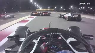 What happens to an F1 onboard camera after a BIG crash? Grosjean onboard at the Bahrain GP 2020