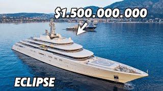 INSIDE the $1.5 BILLION ECLIPSE Mega Yacht!  A Floating Fortress of Luxury & Security! 