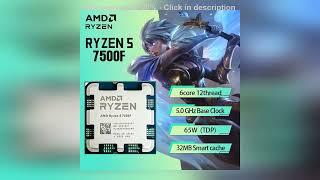 New AMD RYZEN5 7500F Brand New CPU Gaming Processor AMD r5 7500f 5NM 38M Socket AM5 Without Fan G