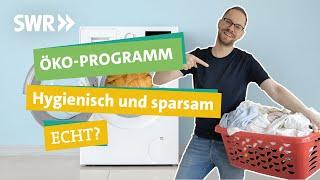 Keimfrei & umweltfreundlich: Bringt’s das Öko-Programm beim Waschen wirklich? I Ökochecker SWR