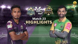 Chattogram Challengers vs Minister Group Dhaka | 23rd Match | Highlights | Season 8 | BBPL 2022