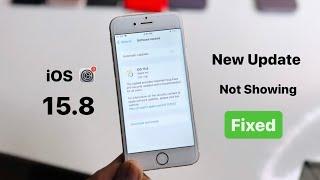 iOS 15.8 new Update not showing || How to install letest update in iPhone 6s, 7