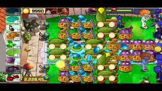 La mejor estrategia para plantas vs zombis supervivencia infinita con 8 mazorcañones