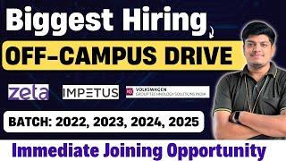 Biggest New Hiring | Off Campus Drive 2022, 2023, 2024, 2025 BATCH | Latest New Hiring Announced