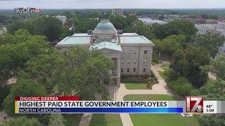 Who are the highest-paid NC government employees?