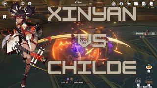 Xinyan Vs Childe (solo lvl 80)