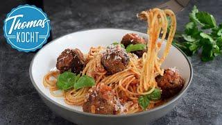 Spaghetti Meatballs - leckere Hackbällchen in Tomatensauce