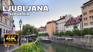 Ljubljana, Slovenia - Walking tour [4K video]