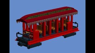 How To Build A Lego Walt Disney World Railroad Red Passenger Car 2/2