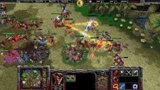 Warcraft 3 Reforged Beta Gameplay, Human 4v4, 1080p60, Max Settings