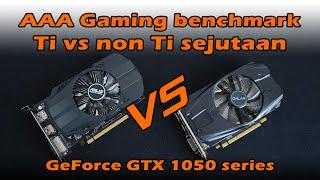 Mampu ngga?? GTX 1050 "biasa" vs versi Ti - AAA Gaming test & benchmark di 2024