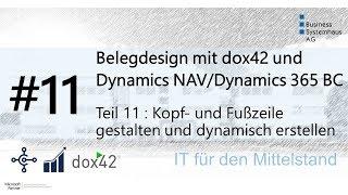 Dynamics NAV/Dynamics 365 BC Design Hack - Kopf  und Fußzeile im Angebot gestalten